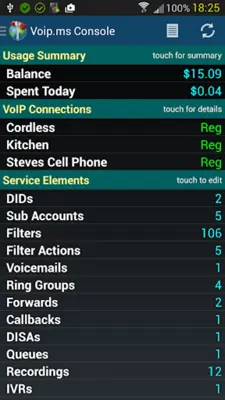 VoIP.ms Console android App screenshot 7